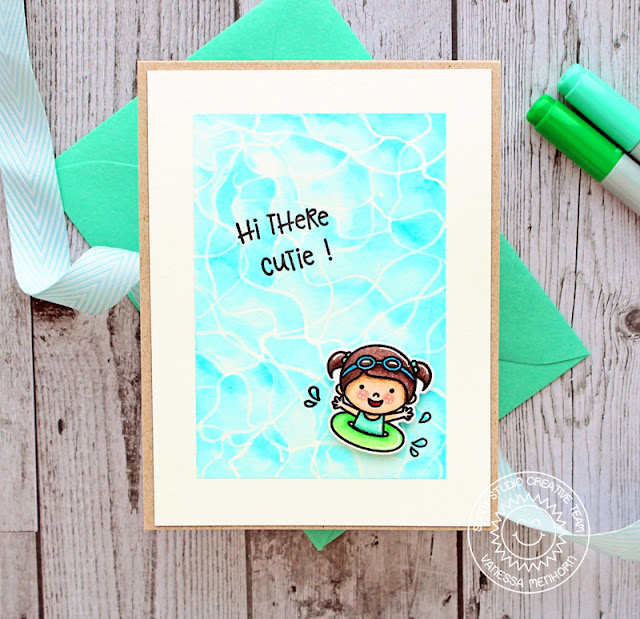 Sunny Studio Stamps: Coastal Cuties Fancy Frames Sending Sunshine Sunshine Word Die Summer Themed Cards by Anja Bytyqi and Vanessa Menhorn