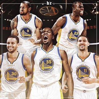 Golden State Warriors 2016-2017 Golden State Warriors 2016-2017: Curry (30), Iguodala (9), Durant (35), Green (23), Thompson (11)