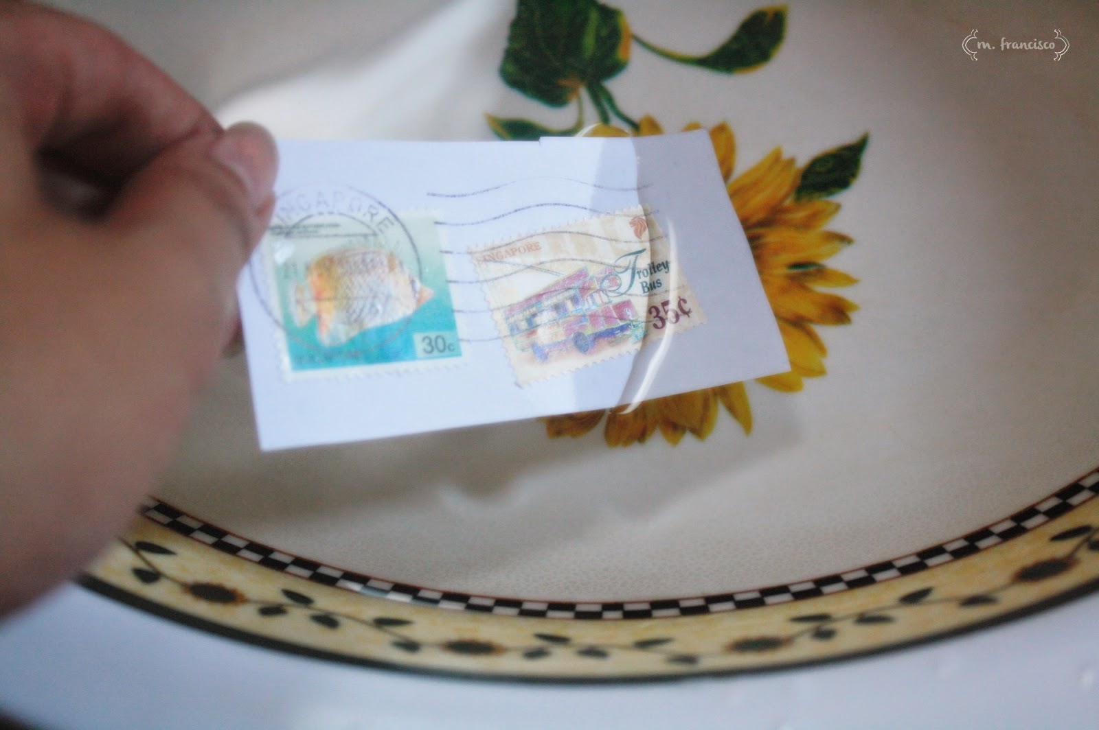 blogging micah How to Remove stamps from its envelope