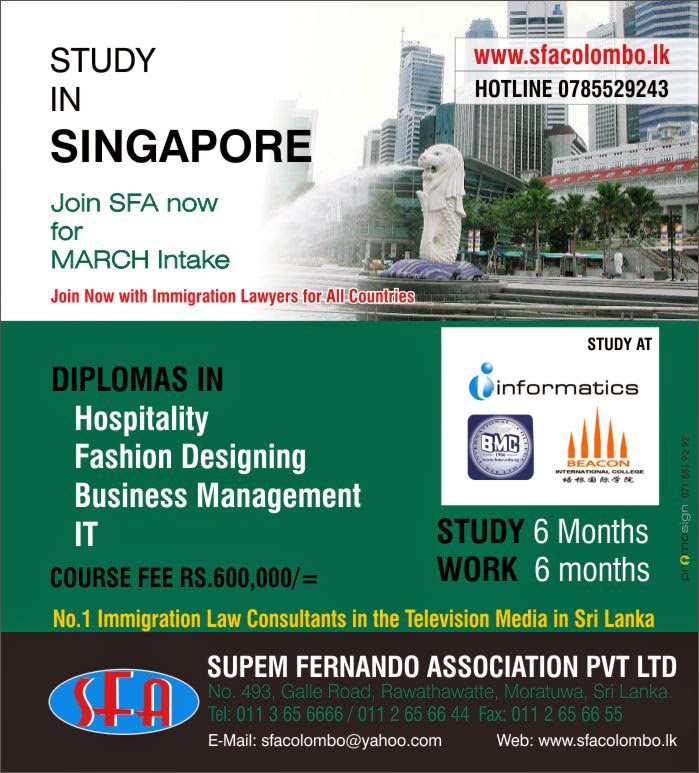 We are Legal Consultants over 25 years’ experience in the legal profession in Sri Lanka and ‘Solicitors’ in England and Wales since 1991. We are professional Lawyers for Immigration Laws in many countries working jointly with accomplished educationists such as ‘Senior Lecturers and University Professors’. We are established all over the world where our Team Lawyers and Partner Lawyers get together in case by case. That’s the reason SFA is different from many consultants and the reason of being in the front of both ‘Student Recruitment’ and ‘Migration’ professions. SFA has been appointed as the ‘Regional Office’ in Sri Lanka for UK and Chinese Universities where SFA is working with it’s ‘Umbrella Network’ of other ‘Agents’ in the education sector. SFA is the pioneer and only consultant in Sri Lanka advice the general public through ‘Television Media’ for all countries in the world. SFA provides free Immigration Law advisory service to other agents in their difficulties.