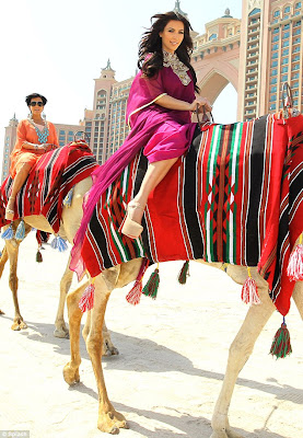 OMG..How did Kim Kardashian mount a Camel With 8 Inches Louboutins 18
