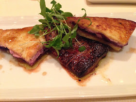 Foie Gras with Goat Cheese Stuffed French Toast