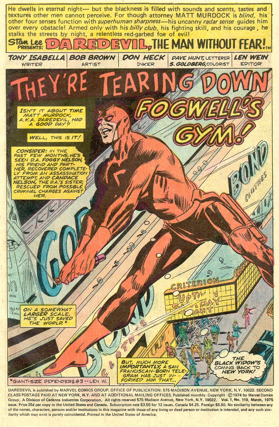 Daredevil (1964) issue 119 - Page 2