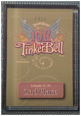 Tinkerbell 10k award pixie dust challenge
