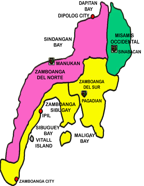 Philippines Region 9 Map philippines-region-9-map