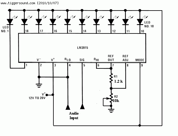 DIY By 9tou: VU meter Lm-3915