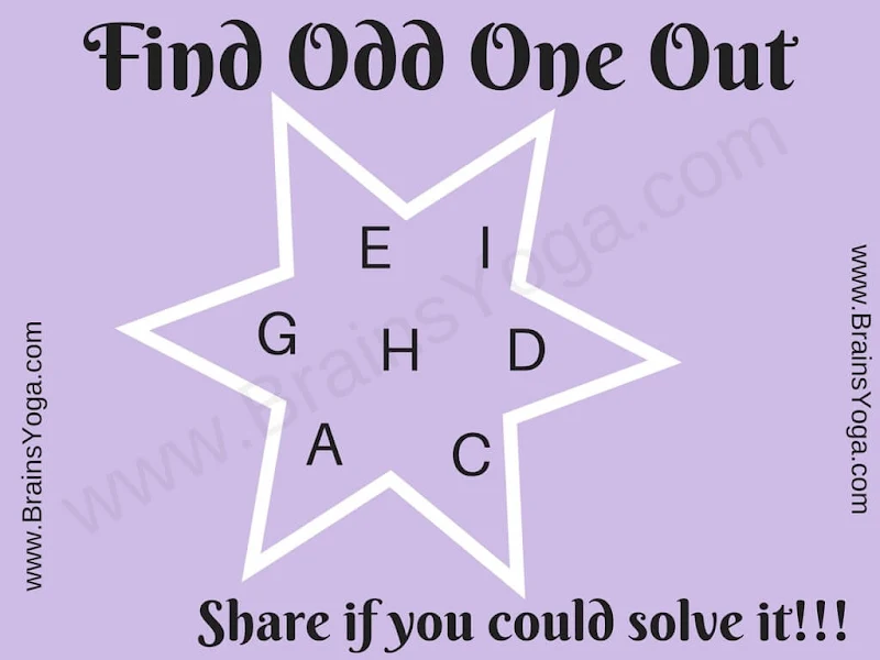 Logical Puzzle to find Odd Letter Out