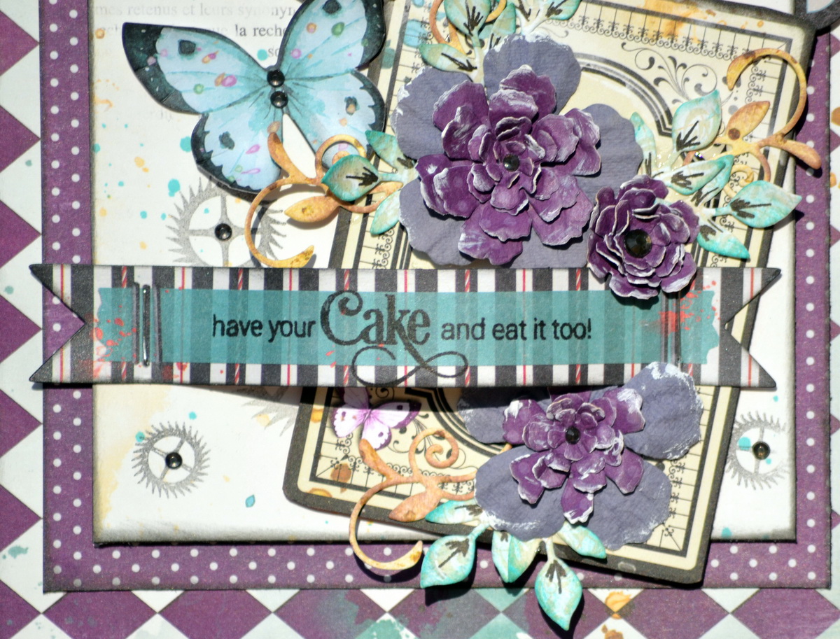 The BoBunny Blog Have Your Cake and Eat it Too Birthday Card by Denise