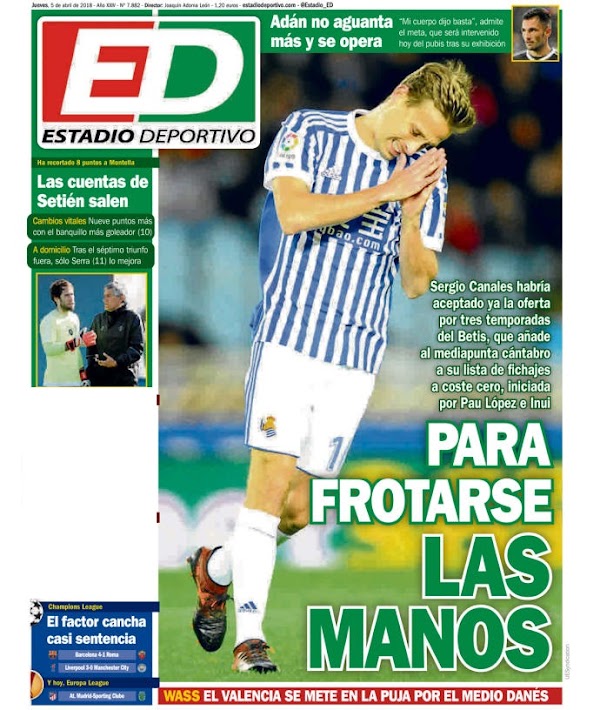 Betis, Estadio Deportivo: "Para frotarse las manos"