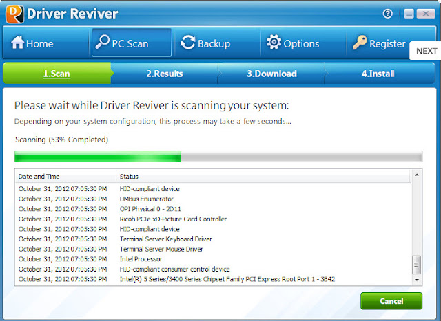 تحميل برنامج  driver reviver للحصول على جميع التعريفات الناقصة على جهاز الكمبيوتر