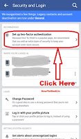 how to set up two step verification for facebook