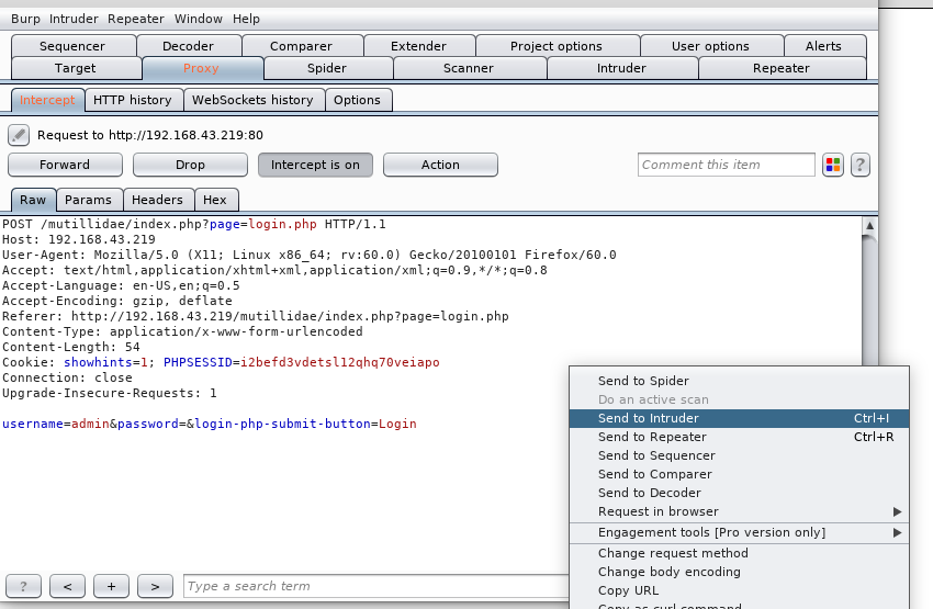 OWASP SQL Injection – Authentication bypass using BurpSuite ~ The ...