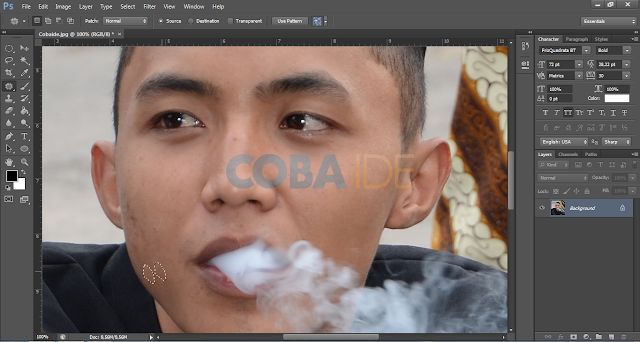cara menghilangkan jerawat di foto dengan photoshop tutorial pemula edit foto menghilangkan jerawat