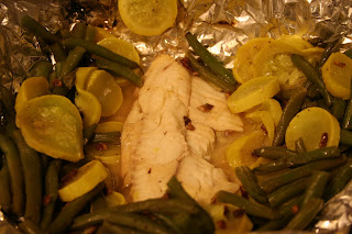 tilapia in foil with vegetables | The Not so Modern Housewife