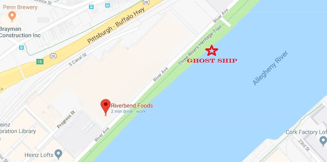 Google map of Pittsburgh Ghost Ship