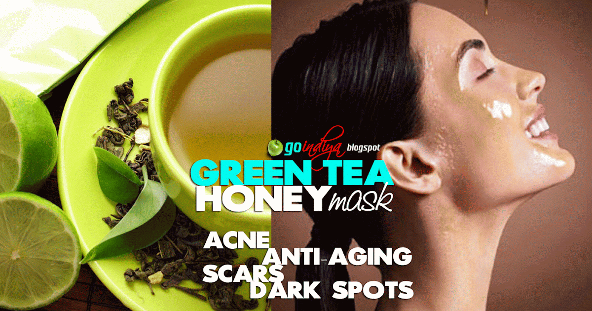 Green teaHoney mask for Acne, Scars, Dark spots & Antiaging Natural