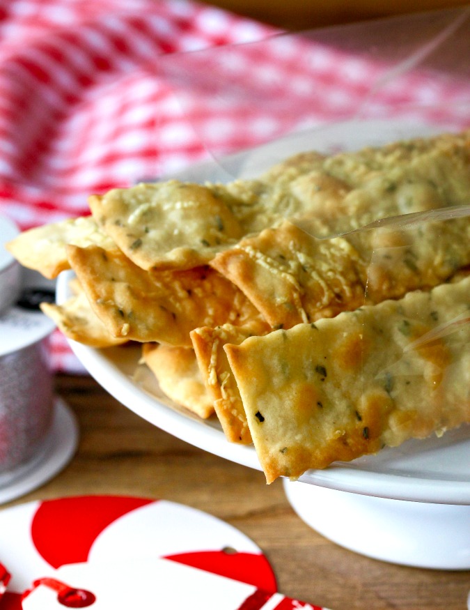 Rosemary Parmesan Crackers FoodGifts Karen's Kitchen Stories