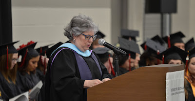 woman at podium