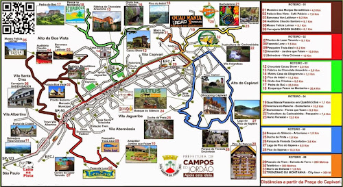 Mapa turístico Campos do Jordão