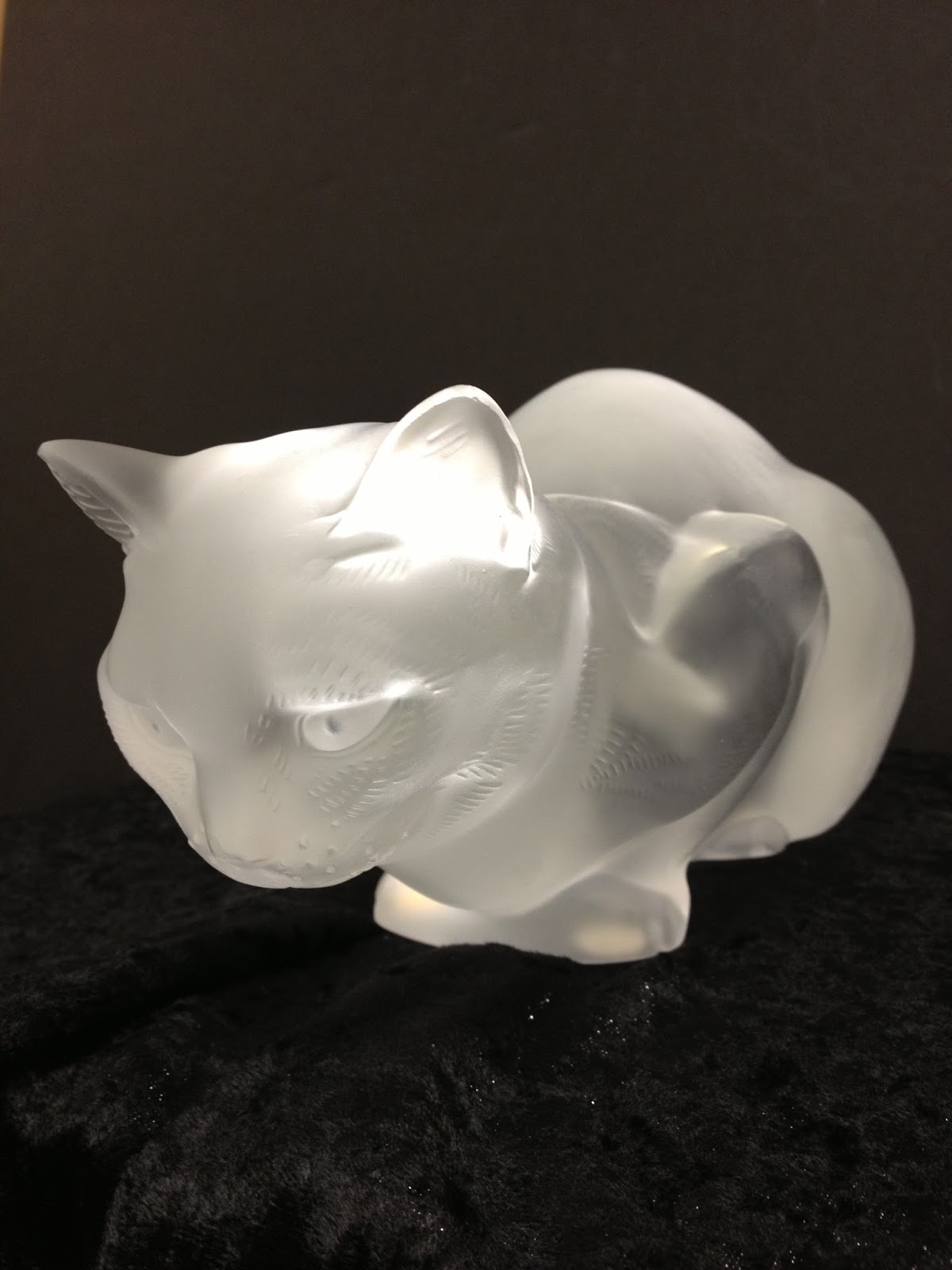 Antiques, Art, and Collectibles Lalique Crystal Cats
