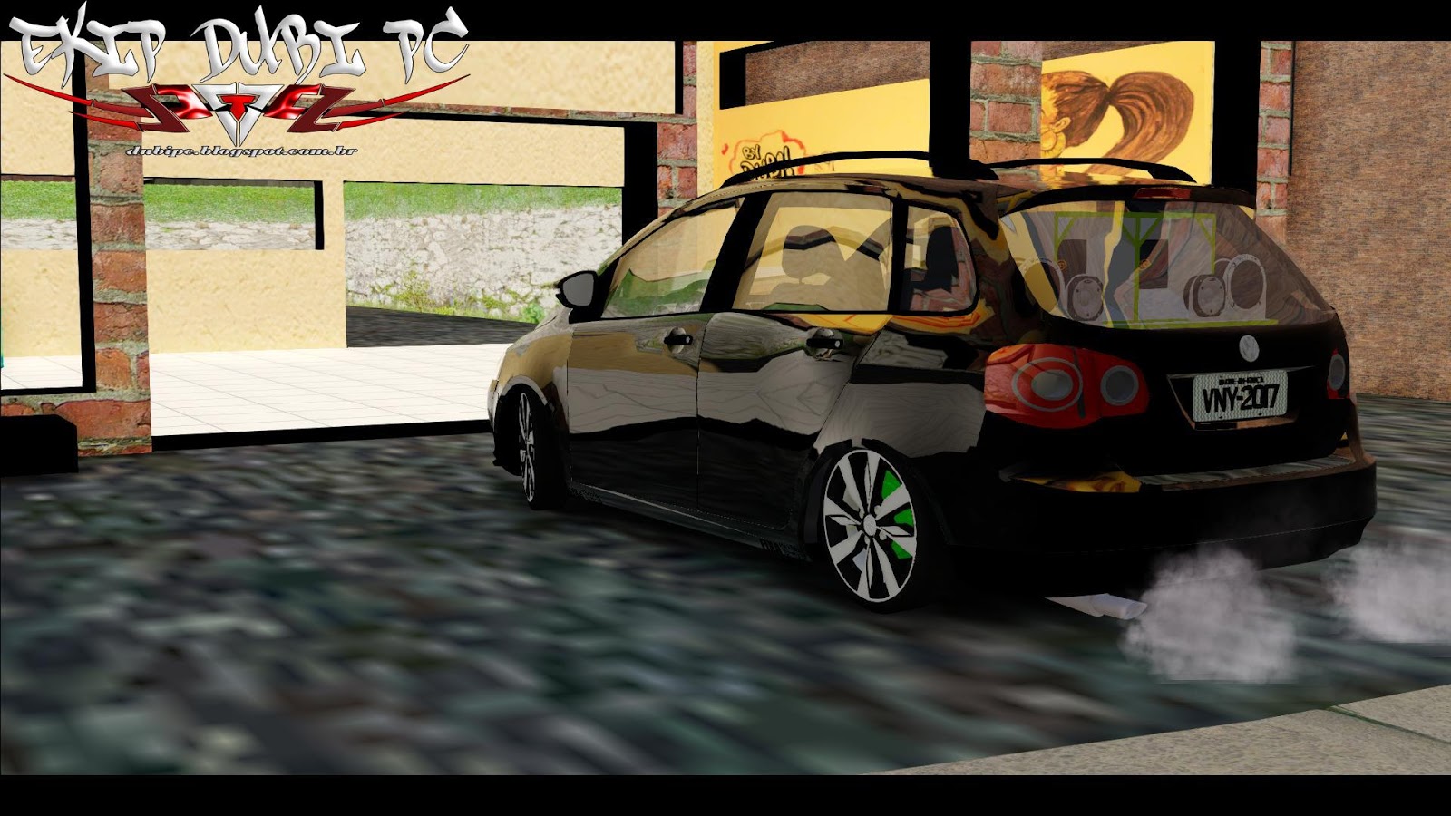 GTA 5 Mods - 09 Carros Brasileiros Muito REBAIXADOS para Encontros! GOL ,  GOLF & STILO (GTA V PC) 
