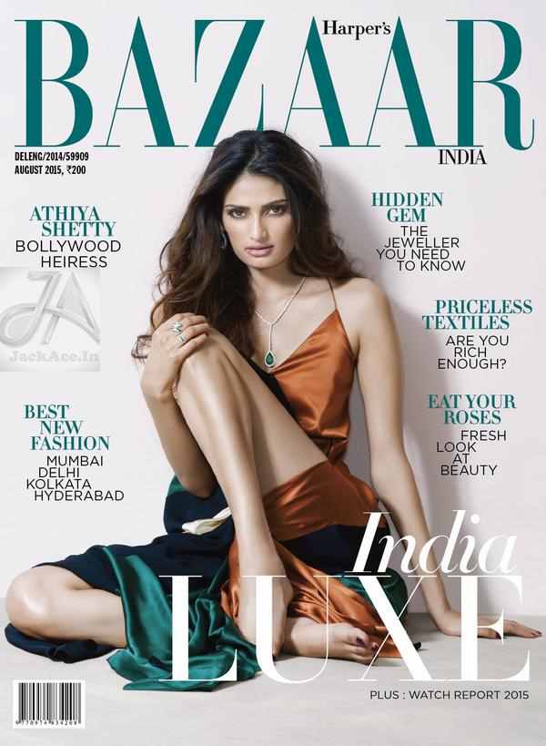 Athiya Shetty Looking Hot On The Cover Of Harper's Bazaar