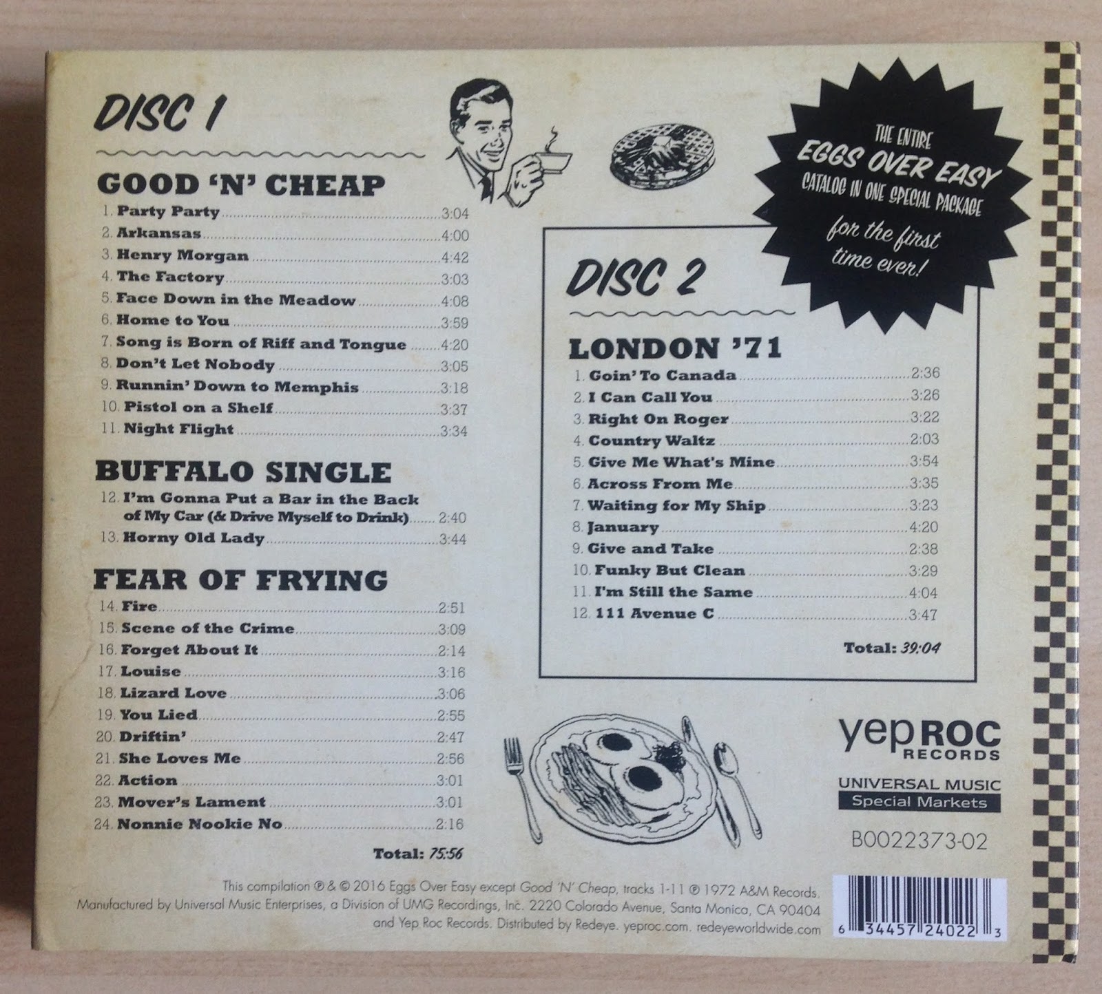 Sounds Good, Looks Good... "Good 'N' Cheap The Eggs Over Easy Story