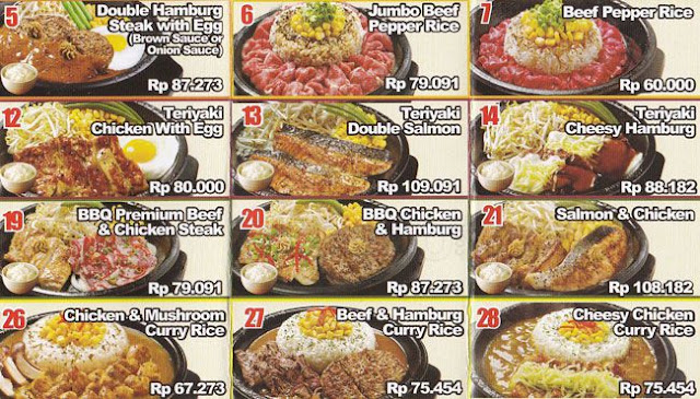 Harga Menu Pepper Lunch Kelapa Gading Restoran Jepang
