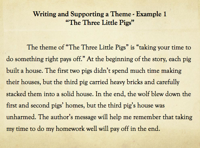 Teaching . . . Seriously: Writing About Theme