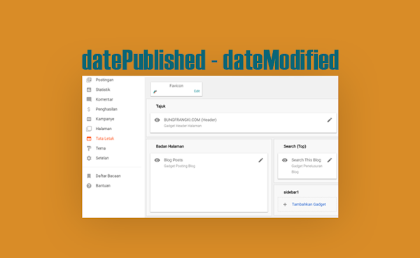 Format Cara Memasang datePublished dan dateModified pada Template Blogger Terbaru (Layout Versi 3)