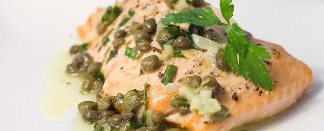 Grill Salmon With Lemon Capers Sauce Recipe