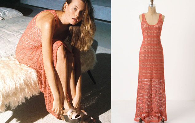 Anthropology Red Wedding Dress