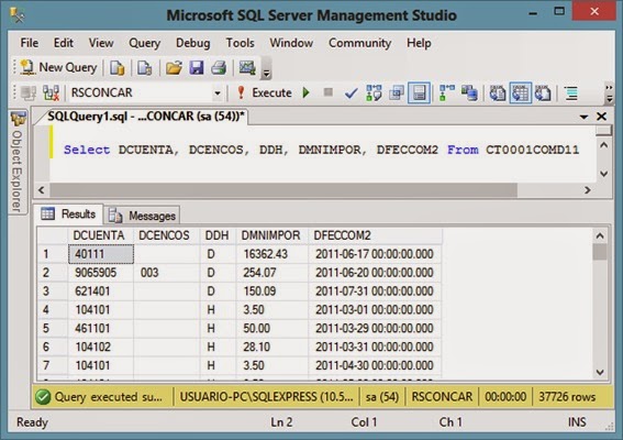Interfaces de registros contables masivos con VBA Excel + SQL: Business ...