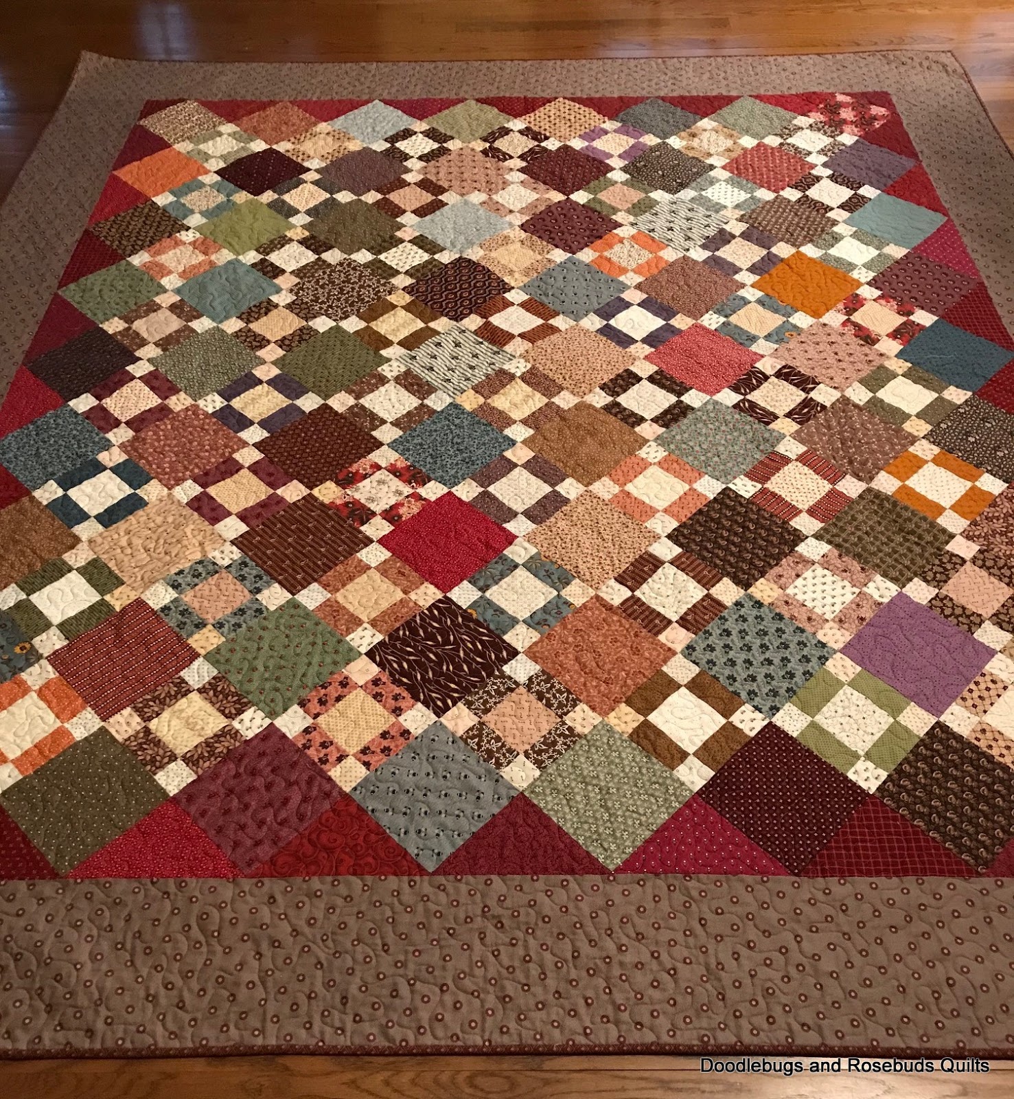 Doodlebugs and Rosebuds Quilts Quilt for Mom