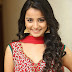 Telugu Cute Girl Mahima Long Hair Stills In Red Dress