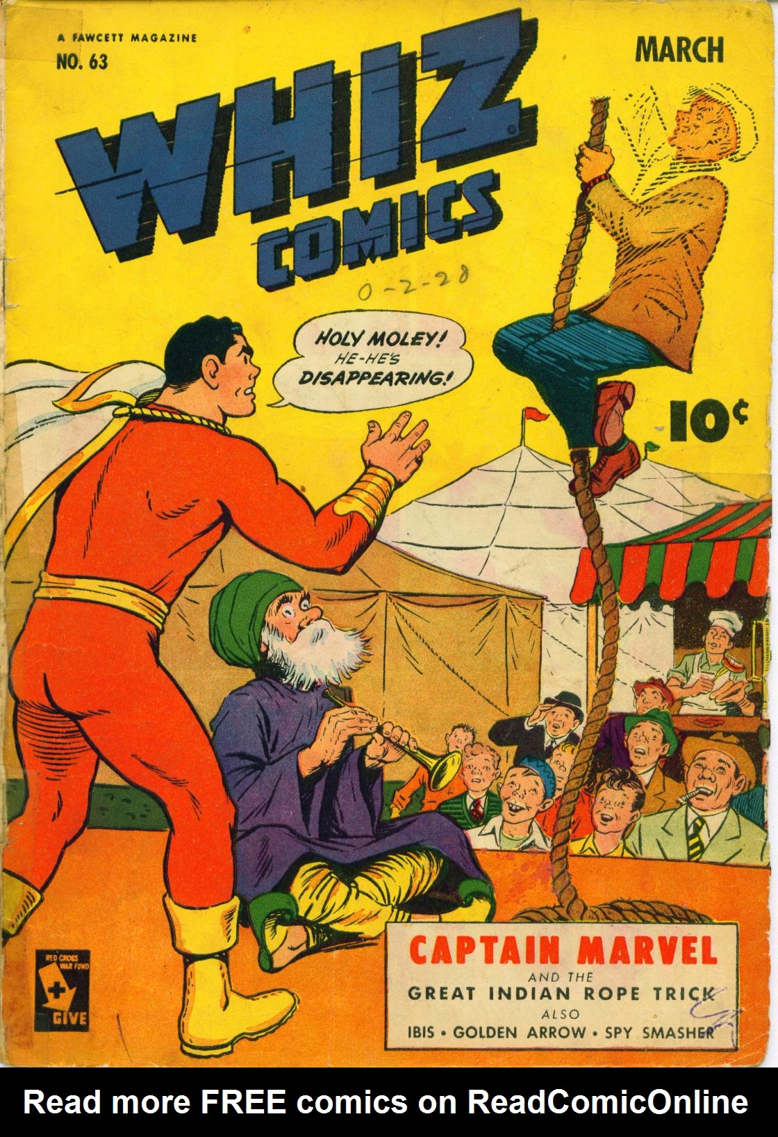 Read online WHIZ Comics comic -  Issue #63 - 1