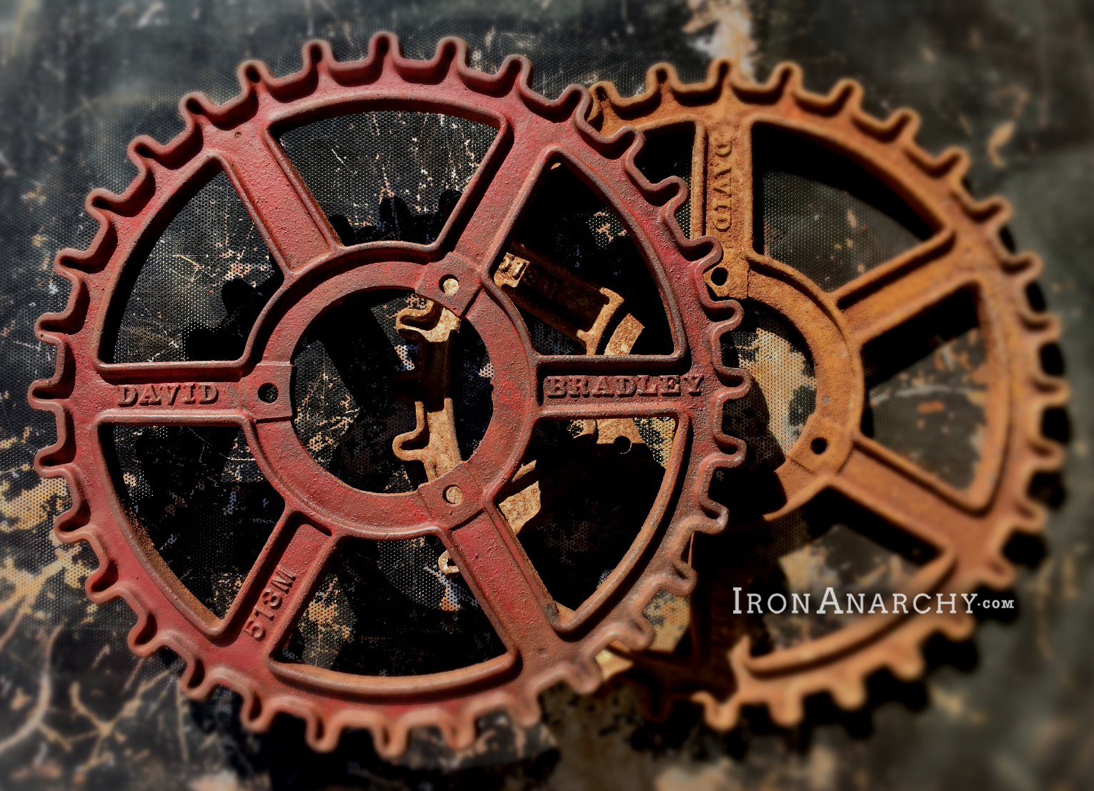 Antique Industrial Iron Gears