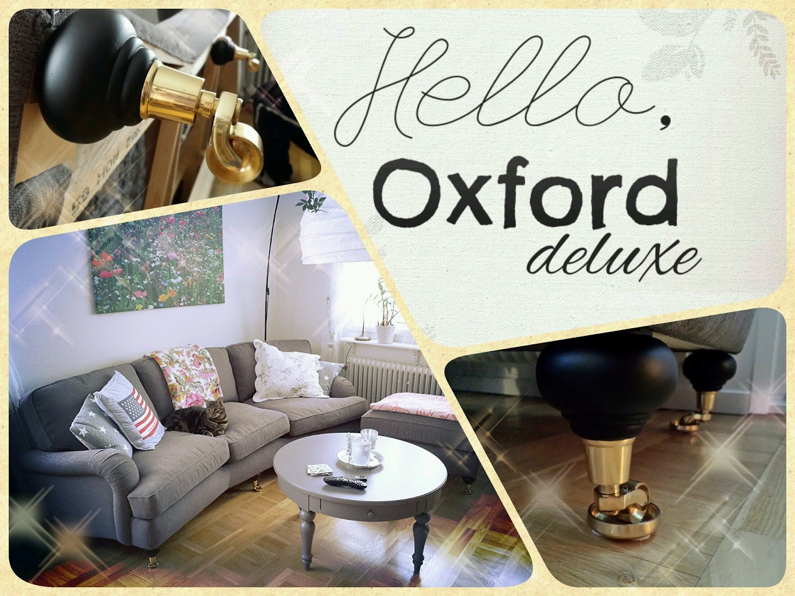 mio, howard, soffa, couch, oxford delux, black and gold, svart och guld