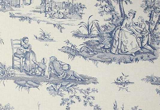 Magazines Time Toile Wallpaper Clearance Wallpaper Navy Blue Wallpaper