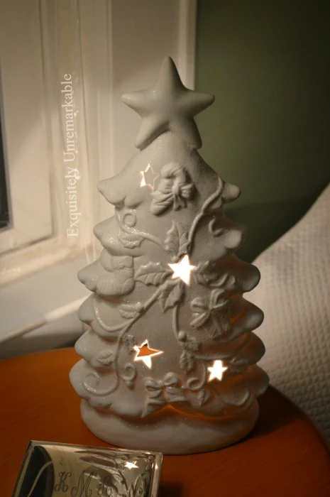 White Pottery Christmas Tree