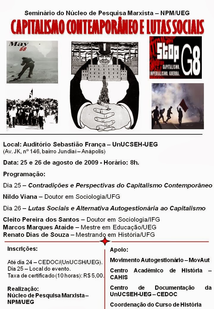 Seminário Capitalismo Contemporâneo e Lutas Sociais