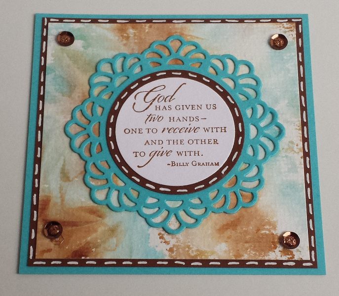 Basslady Creations: Spruch-Karte mit Plastic Wrap Background Basslady Creations: Spruch-Karte mit Plastic Wrap Background