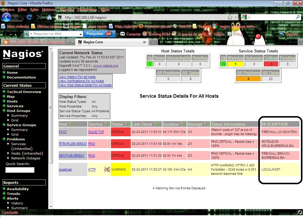Conteúdo Open Source e segurança da informação. Editando arquivo CGI