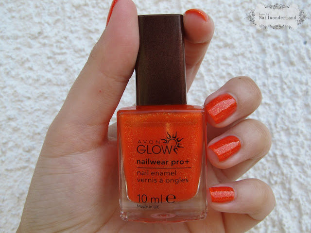 Avon Glow Nail Polish Flaming Orange