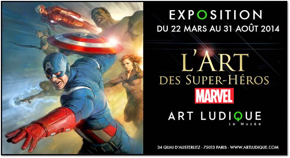 super-héros expo Marvel Stan Lee affiche Art Ludique Cité mode et du design Paris 13