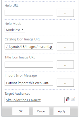 Settings Target Audiences property of the Content Editor Web Part