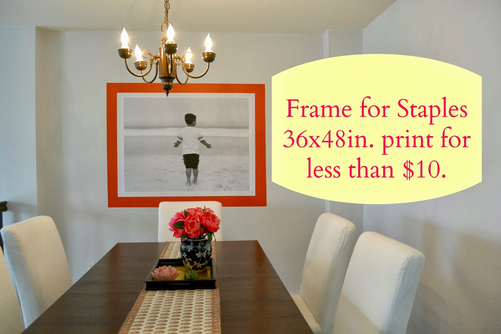 Weekend Tweaks PAINTED WALL FRAME FOR LARGE POSTER