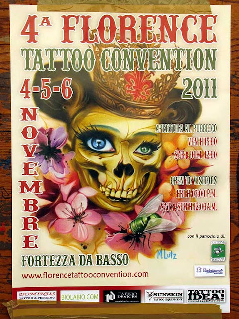 Florence Tattoo Convention 2011, poster, Livorno