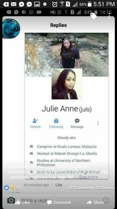 AnOFW in Malaysia Was Found Dead In Her Room! Did She Die From Asthma or She Was Killed By Her Pakistani BF?