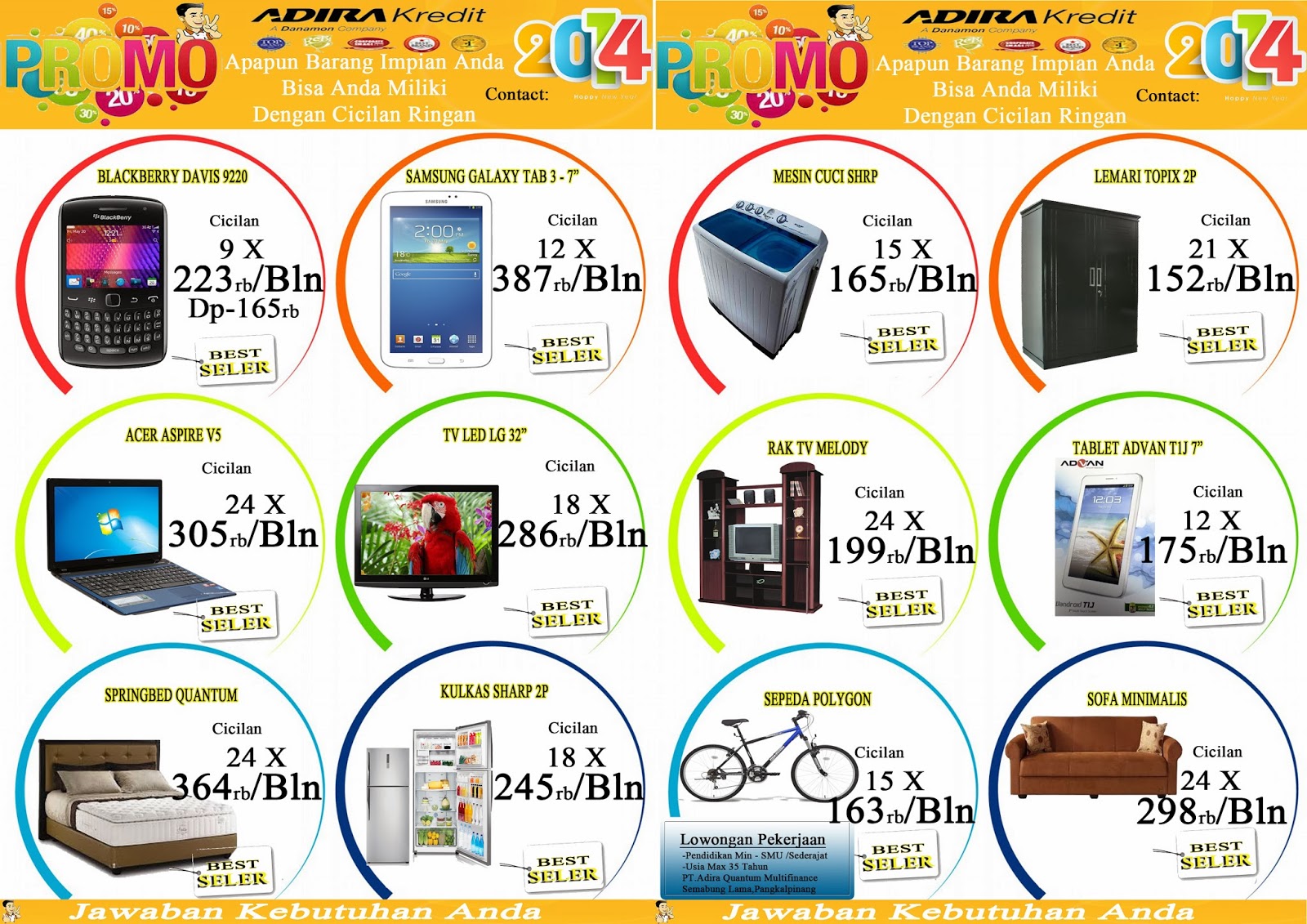 Adira Kredit Pangkalpinang PROMO TAHUN BARU 2014 Adira Kredit Pangkalpinang PROMO TAHUN BARU 2014